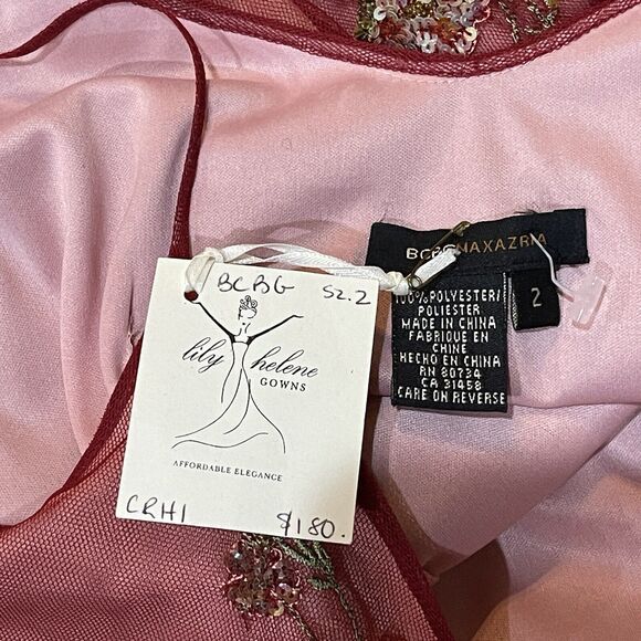 Vintage Y2K Romantic Fairy Dress by BCBG MaxAzria Women Size 2 Tulle Mesh Sequin - Picture 12 of 16